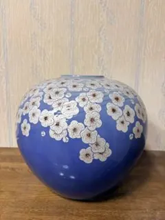 九谷焼　桜花瓶