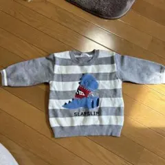 SLAP SLIP 恐竜ストライプトレーナー 90cm