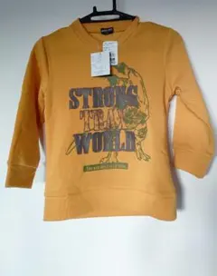 新品 未使用　110cm STRONG TRAX WORLD 恐竜トレーナー