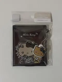 マスコット付きミラーサンリオ 日焼けキティ ヒョウ柄