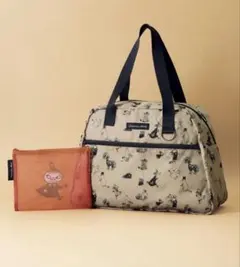 リンネル 付録 ムーミン ボストンバッグ メッシュポーチ 未開封　3月2日発送