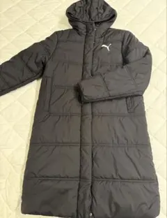 PUMA フード付き ブラック ベンチコート