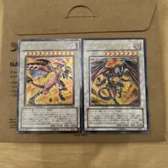 遊戯王カード レッドデーモンズドラゴン、スカーレッドノヴァドラゴン レリーフ