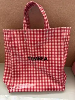 TEMBEA ギンガムチェック トートバッグ グリーン - メルカリ