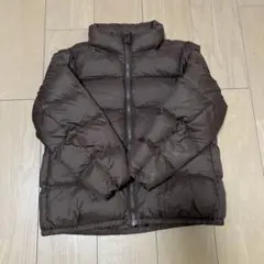 UNIQLO アウター 130cm ブラウン ユニクロ ユニクロキッズ 中綿