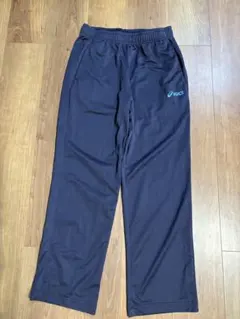 asics ジャージパンツ 秋〜春先向け 紺色 S