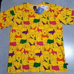 ディズニーコラボプーさん総柄プリントTシャツ