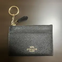 COACH 美品　定期・カードケース　キーホルダー付きコインケース　ブラック