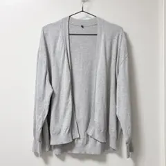 グレー ニット カーディガン 羽織り