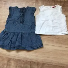 ベビーギャップ　チュニックシャツとTシャツ　80-90