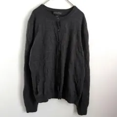 Brooks Brothers【L】ダークグレー カーディガン 長袖 レディース