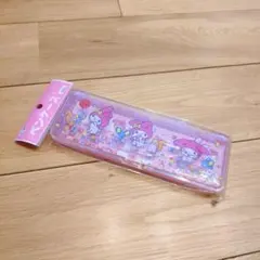 新品サンリオ マイメロディ ペンケース 筆箱 プラスチックケース シール付