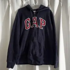GAP ジップパーカー ネイビー レッド