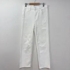 ユニクロU UNIQLO ホワイト ストレートデニム 【24（61cm）】