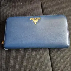 PRADA ネイビー 長財布
