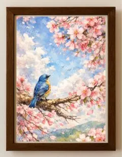 【水彩画アート】春風の休憩場2L版写真用紙