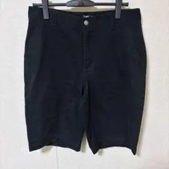 Lee リー ハーフパンツ ストレート 33 黒 綿 ブラック シンプル 夏のサムネイル