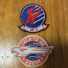 TOP GUN MAVERICK バッチタイプワッペン2個セット 中古