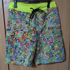 PUNK DRUNKERS 総柄 ハーフパンツ ショートパンツのサムネイル
