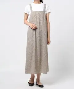 美品 サマンサモスモス 花柄ロングキャミワンピース