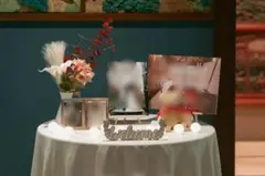 ウェルカムスペースアイテム　 花、LEDライト付き