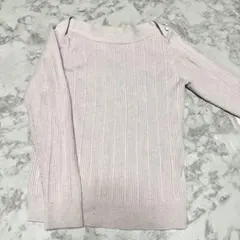 ナチュラルビューティーベーシック　長袖　セーター　厚手　ホワイト　Mサイズ