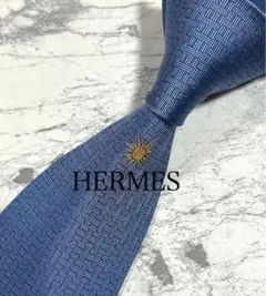 未使用品】 HERMES ネクタイ ネイビー 無地 ソリッド - メルカリ