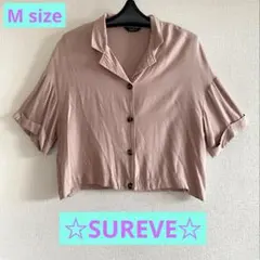 SUREVE 半袖シャツ サーモンピンク Mサイズのサムネイル