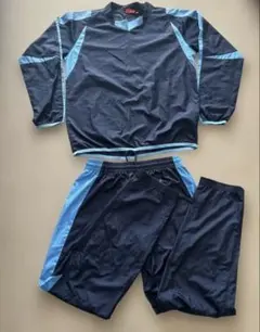 PUMA ピステ・ウィンドブレーカー M ネイビー/ライトブルー上下セット