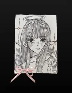 バニーガール オリジナル 手描き アナログ コピック 原画 色紙 お