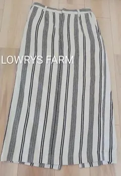 LOWRYSFARM　ストライプ柄　リネン　タイトスカート　ナロースカートのサムネイル