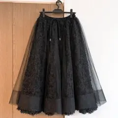 みずき様専用】Bibiy. チュールフレアスカート ブラック Fサイズ