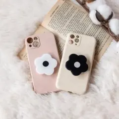 ポップソケット フラワー 花 iPhone13 スマホグリップ 韓国人気