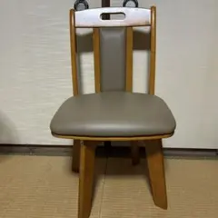 天然木 回転式ウレタン入りクッションチェアのサムネイル