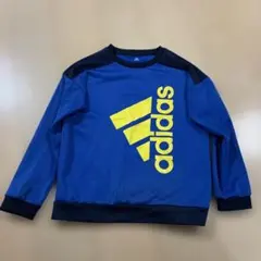adidas アディダス　ビックロゴ　青 トレーナー 150のサムネイル