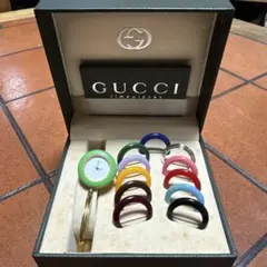 GUCCI グッチ 腕時計 チェンジベゼル レディース ゴールド箱付き保証書付