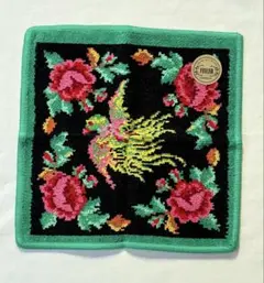 FEILER タオルハンカチ 花と鳥の刺繍