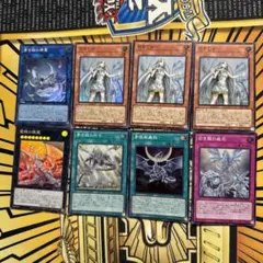 遊戯王　青き眼の光臨　スーパーレア　デッキパーツ　セット