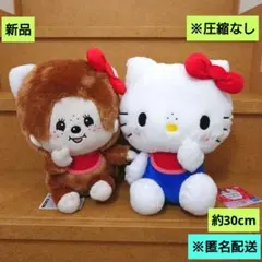 新品　モンチッチ✕ハローキティ　おそろいBIGぬいぐるみ　2体　匿名配送
