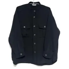 JOURNAL STANDARD バンドカラー オーバーシャツ ブラック