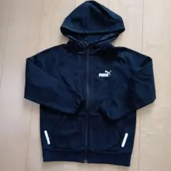 PUMA ブラック フルジップ パーカー