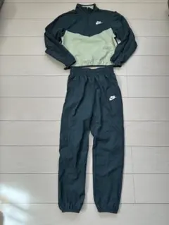 Nike ウィンドブレーカーセットアップ　140ダークグリーン/ライトグリーン