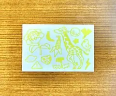 「kiiro」黄色イラストカード 手書き