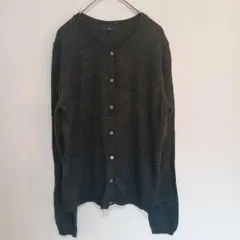 【Gap】 定番 ギャップ ダークグレー カーディガン 【L】 春物 羽織り
