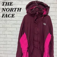 【USA規格】ノースフェイス マウンテンパーカー HYVENT 刺繍ロゴ ピンク