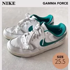 訳あり★NIKE ナイキ ガンマフォース ホワイト×グリーン 25.5