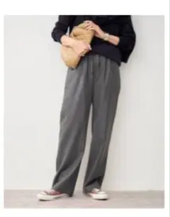 フレームワーク　サキソニー　イージーパンツ　グレー　36