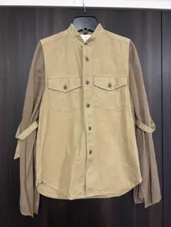 23SS HYKE WEATHER MILITARY SHIRT