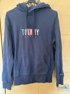 TOMMY JEANS トミージーンズ ロゴ刺繍 パーカー ネイビー
