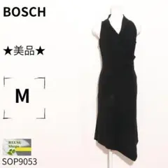 ★美品★ ボッシュ ワンピース 黒 M ノースリーブ カシュクール 裏地ありのサムネイル